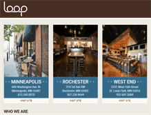 Tablet Screenshot of looprestaurants.com